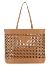 Prada Large Perforated Leather Tote Bag