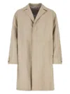 Prada Women's Sand Nappa Leather Coat