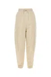 Prada Pantalone In Re-nylon Sabbia  Donna In Brown
