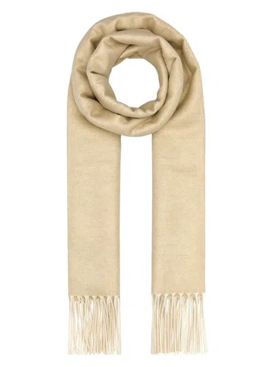 PRADA WOMEN'S SAND SILK BLEND SCARF