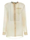 Prada Women's Sand Silk Shirt