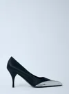 Prada Satin Pumps Two-tone Design Stiletto Heel