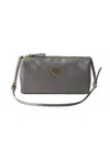Prada Satin Mini-bag In Gray