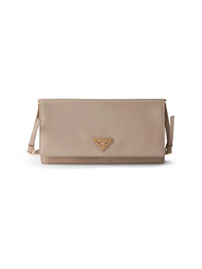 Prada Women's Satin Mini Shoulder Bag In Pink