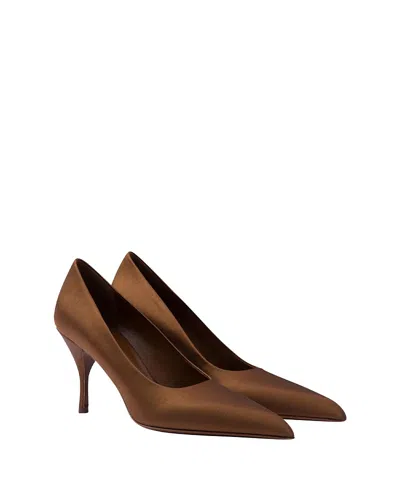 PRADA WOMEN'S SATIN PUMPS