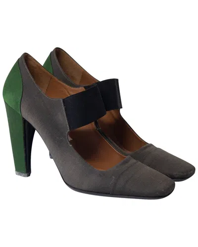 Prada Women's Satin Scholar Pump (authentic Pre-loved) In Multi