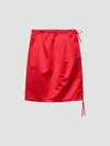 Prada A-line Skirt In Red