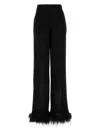Prada Women Black Satin Wide-leg Pant