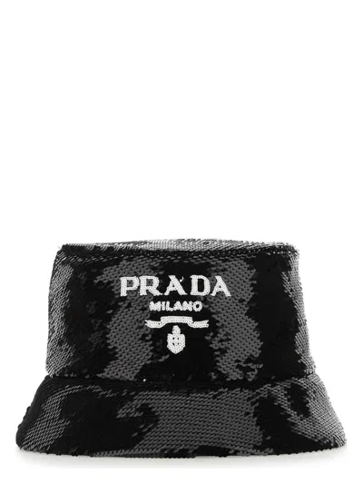 PRADA WOMEN'S SEQUINS BUCKET HAT