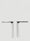 Prada Set Of Two Logo Plaque Crystal Hair Slides In Black
