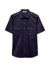 Prada Short-sleeved Buttoned Shirt In Multi