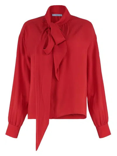 PRADA WOMEN'S SILK BLOUSE TOP