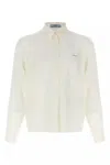 Prada Women's Silk Shirt In White