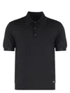 Prada Black Silk Polo Shirt