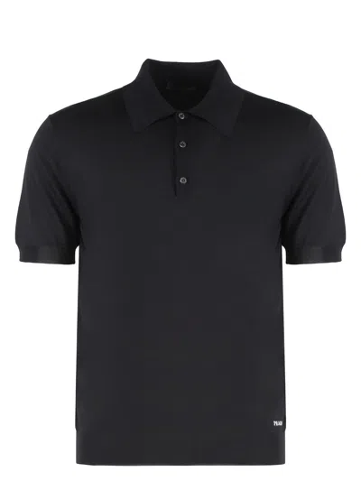 PRADA WOMEN'S SILK POLO SHIRT