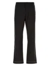 Prada Wool Trousers With Cropped Length And Front Crease