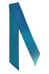 Prada Turquoise Ribbon In Silk Twill Women In Blue