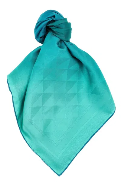 Prada Women Silk Scarf In Blue