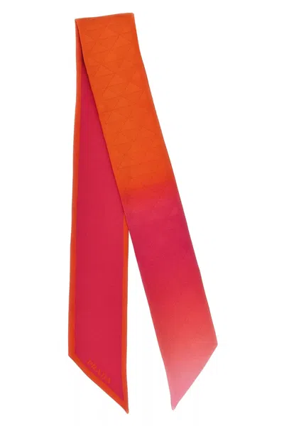 Prada Women Silk Scarf In Multicolor