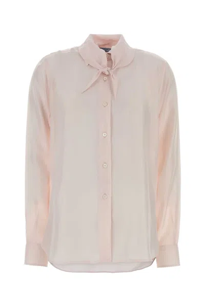 Prada Women's Silk Shirt In White
