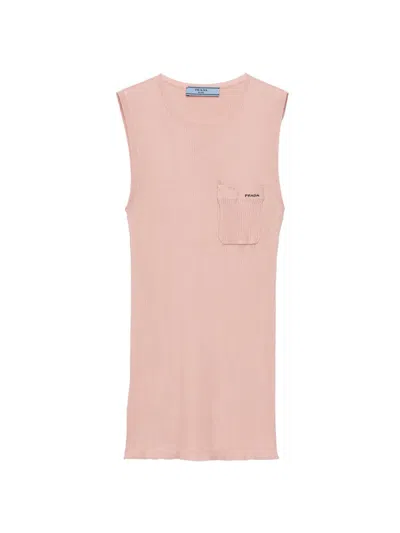 Prada Women's Silk Top In Burgundy