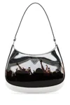 Prada Cleo Concert-print Metallic Leather Shoulder Bag