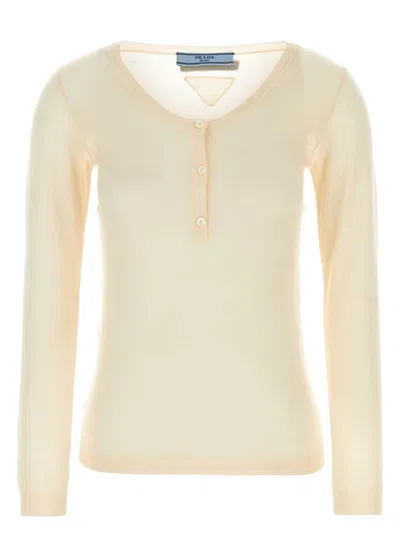 Prada Women's Skin Cashmere Blend Sweater