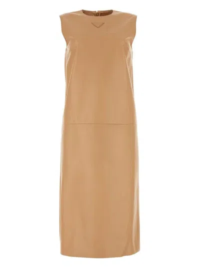 PRADA WOMEN'S SKIN NAPPA LEATHER DRESS