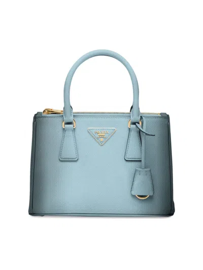 Prada Women's Small Galleria Ombré Saffiano Leather Bag In Blue