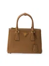 Prada Women's Small Galleria Saffiano Leather Bag In Khaki Beige
