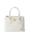 Prada Women's Small Galleria Saffiano Leather Bag In White