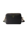 Prada Women's Small Leather Shoulder Bag In Black