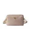 Prada Women's Small Leather Shoulder Bag In Gold