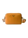 Prada Women's Small Leather Shoulder Bag In Orange