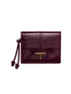 Prada Women's Small Leather Wallet In Red