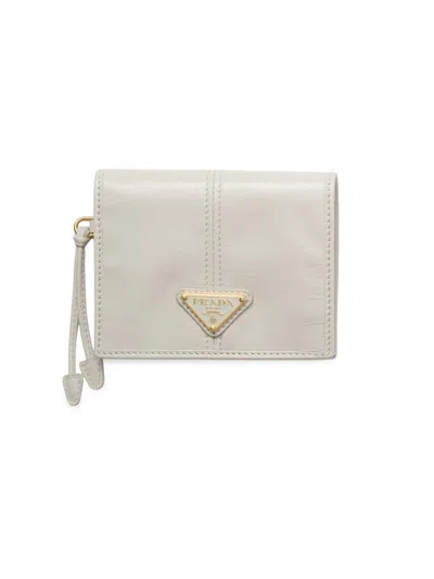 Prada Small Leather Wallet In Pattern
