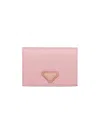 Prada Women's Small Saffiano Leather Wallet In Gold