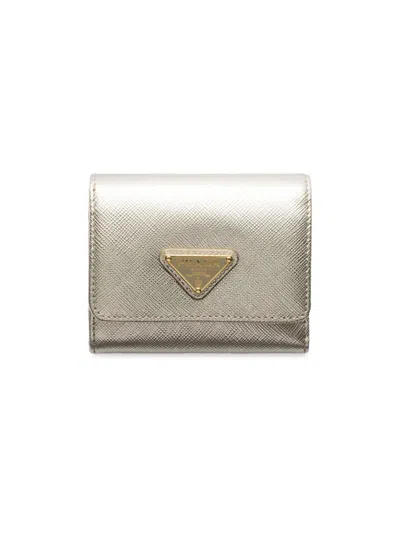 Prada Women's Small Saffiano Leather Wallet In Multi