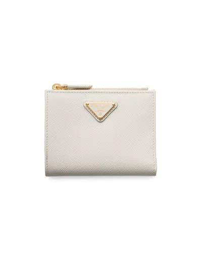 Prada Women's Small Saffiano Leather Wallet In Sand