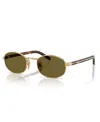 Prada Woman Sunglasses Pr B53s In Gold
