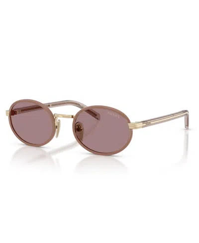 Prada Woman Sunglass Pr B56s In Light Purple Brown