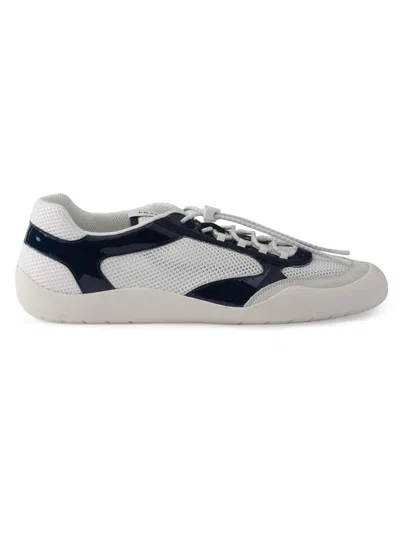 Prada Women's Speedrock Patent Leather And Mesh Fabric Sneakers In Multi