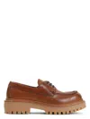 Prada Women's St. Moritz Derbies Loafer In Nude & Neutrals