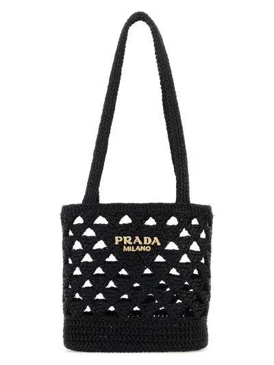 PRADA WOMEN'S STRAW HANDBAG