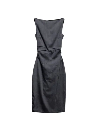 Prada Women's Stretch Kid Mohair Dress In Gray