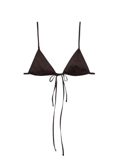 PRADA WOMEN'S STRETCH POPLIN BRA TOP