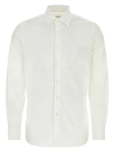 PRADA WOMEN'S STRETCH POPLIN SHIRT