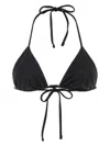 Prada Stretch Re-nylon Rhinestone Halterneck Bikini
