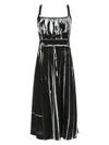 Prada Stretch Viscose Dress Abstract Print