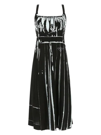 PRADA WOMEN'S STRETCH VISCOSE DRESS